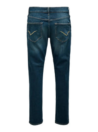 WEFT Flex Jeans Regular Jax 7009 - Medium Blue Denim Detail Only & Sons