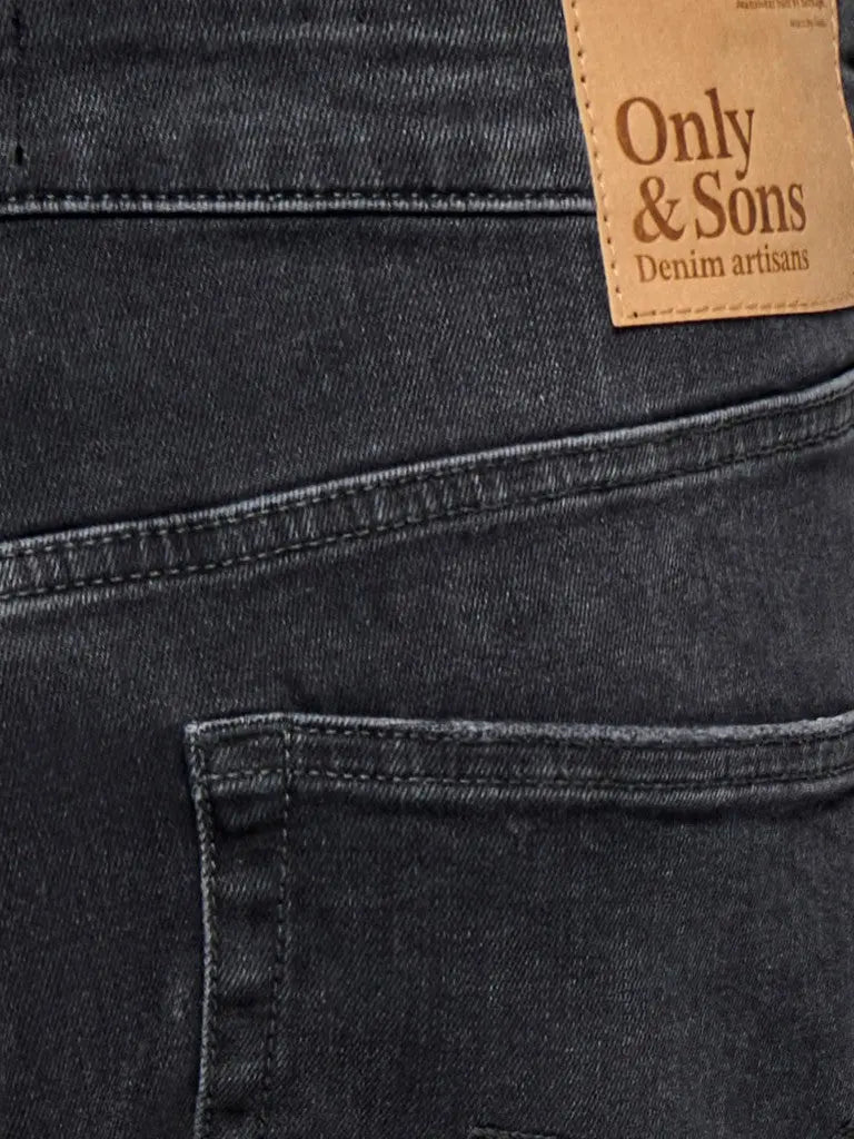 WEFT Flex Jeans Regular Jax 8483 - Washed Black Only & Sons