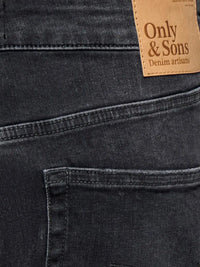 WEFT Flex Jeans Regular Jax 8483 - Washed Black Only & Sons