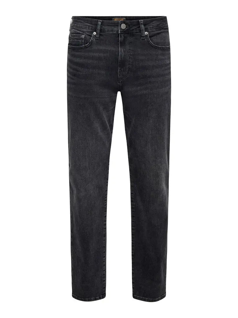 WEFT Flex Jeans Regular Jax 8483 - Washed Black Only & Sons