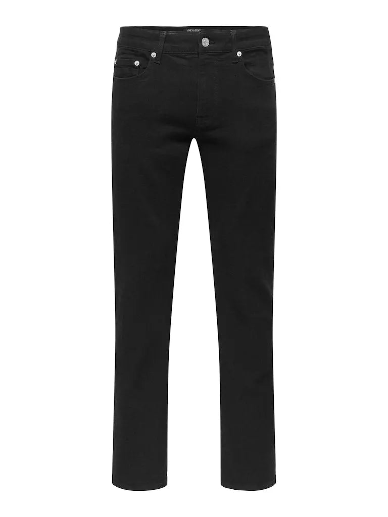 WEFT Flex Jeans Regular Jax - Black Denim Only & Sons
