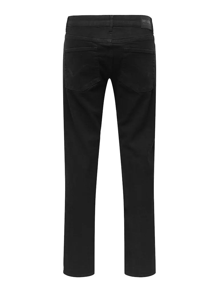 WEFT Flex Jeans Regular Jax - Black Denim Only & Sons