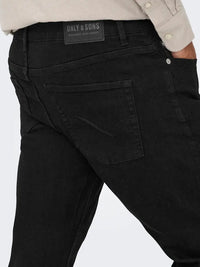 WEFT Flex Jeans Regular Jax - Black Denim Only & Sons