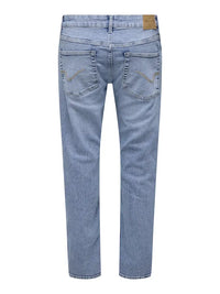WEFT Flex Jeans Regular Jax - Light Blue Denim Only & Sons