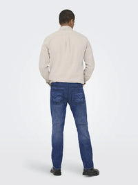 WEFT Flex Jeans Regular Jax - Medium Blue Denim Only & Sons