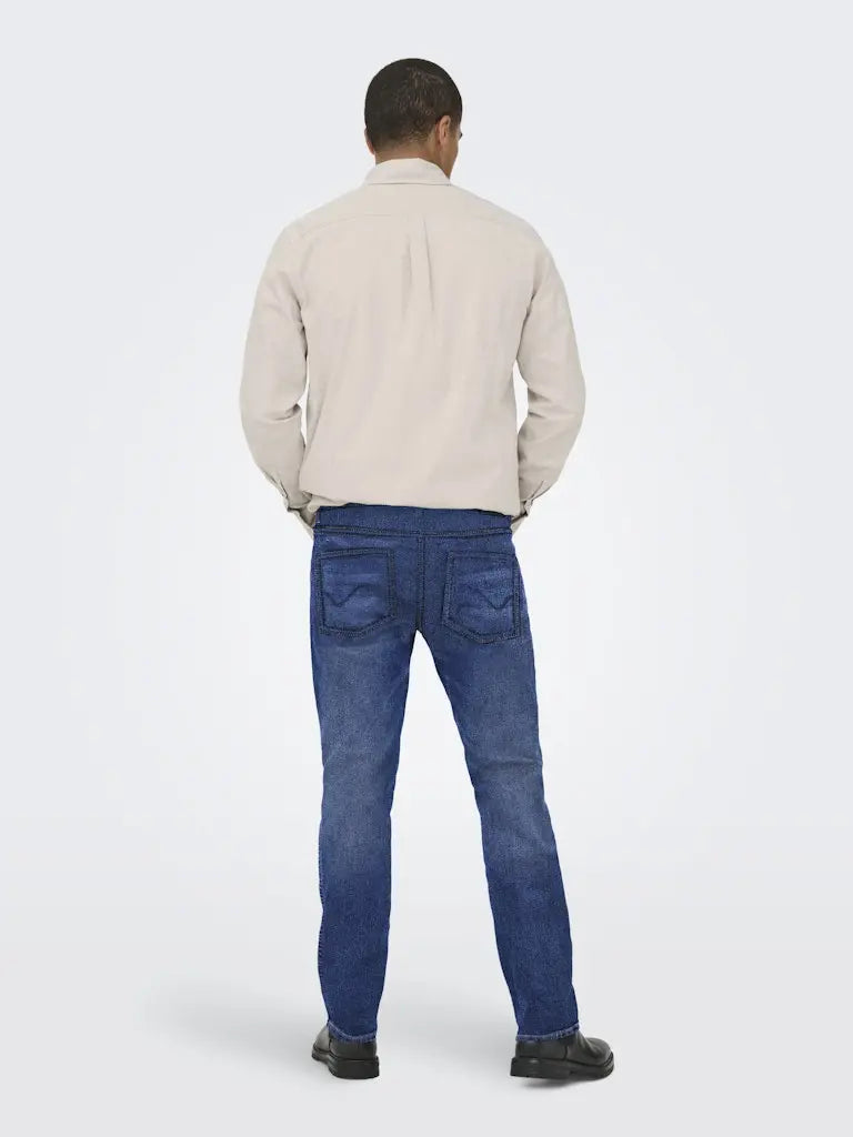 WEFT Flex Jeans Regular Jax - Medium Blue Denim Only & Sons