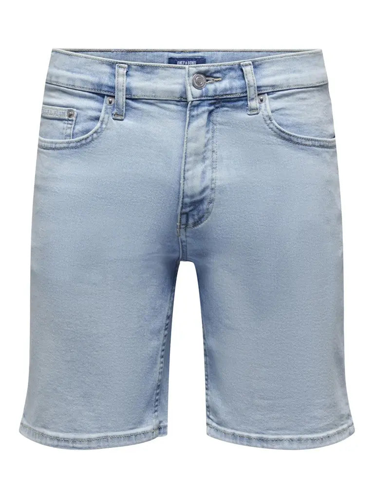 Weft Flex Shorts 7624 - Light Blue Denim Only & Sons