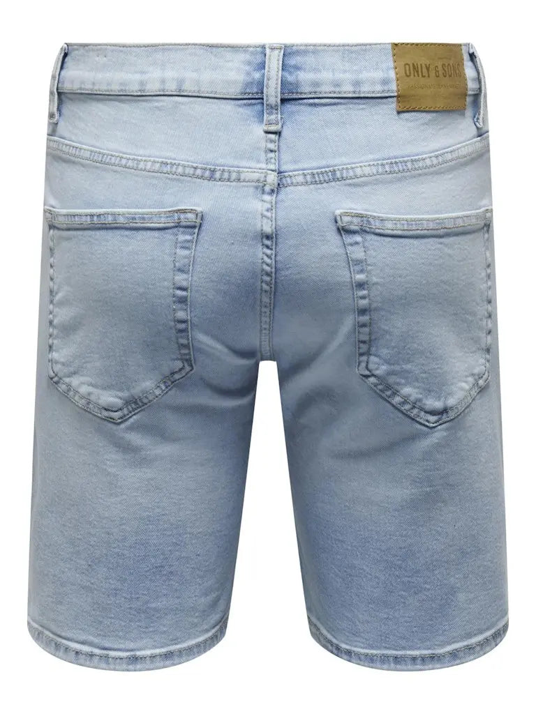 Weft Flex Shorts 7624 - Light Blue Denim Only & Sons