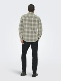 William Cord Regular  Skjorte - Blue Nights Checks Only & Sons