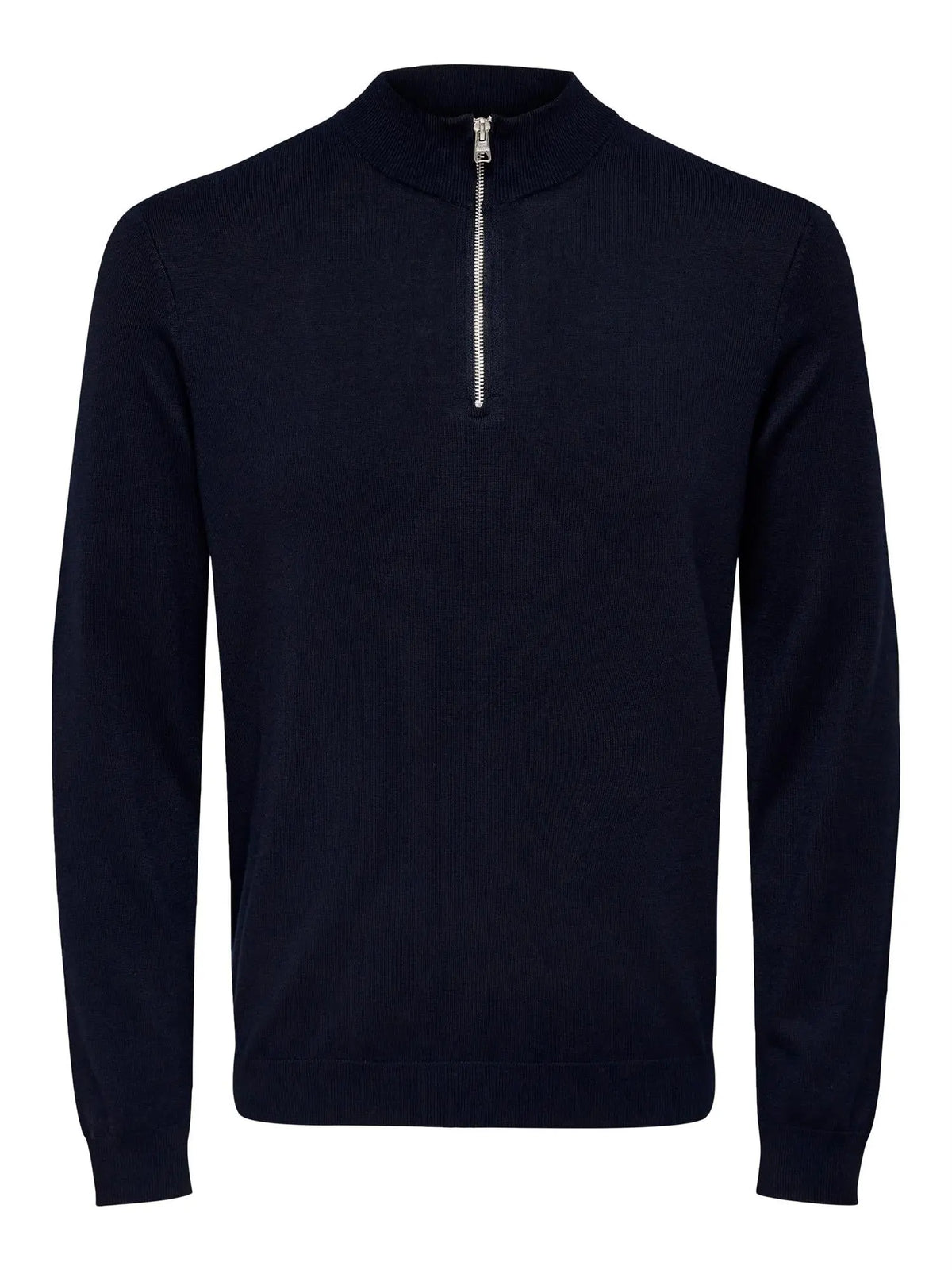 Wyler Half Zip Genser - Dark Navy Only & Sons