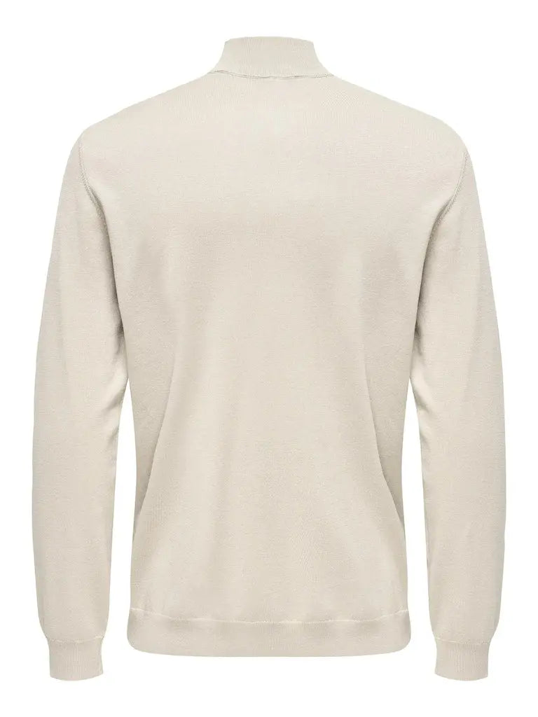 Wyler Half Zip Genser - Silver Lining Only & Sons