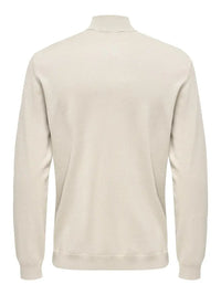Wyler Half Zip Genser - Silver Lining Only & Sons