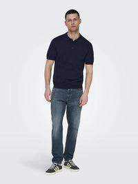 Wyler Polo - Dark Navy Only & Sons