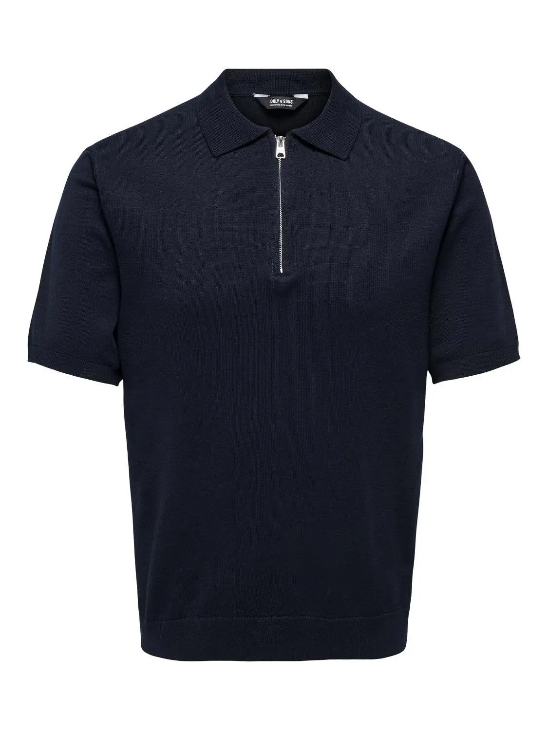 Wyler Zip Polo - Dark Navy Only & Sons