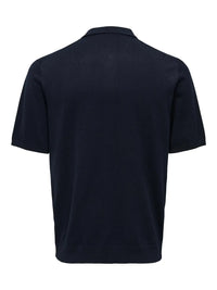 Wyler Zip Polo - Dark Navy Only & Sons