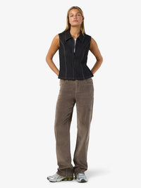 Yolanda Kordfløyelsbukse - Morel Noisy May