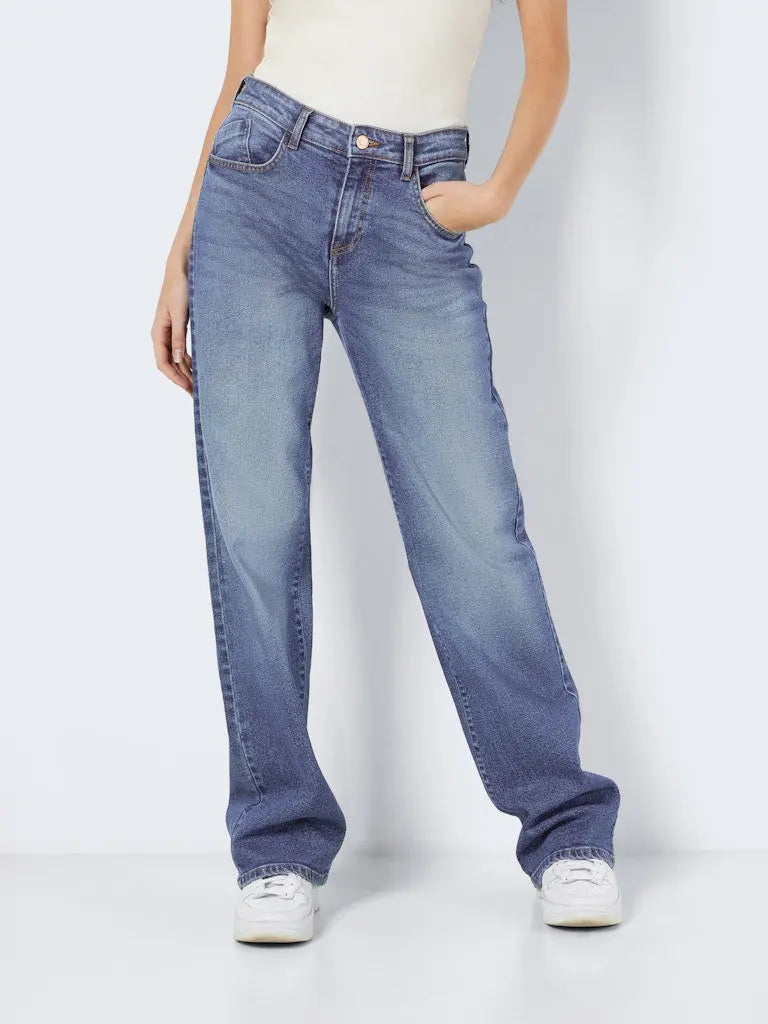 Yolanda Wide Jeans 308 - Medium Blue Denim Noisy May