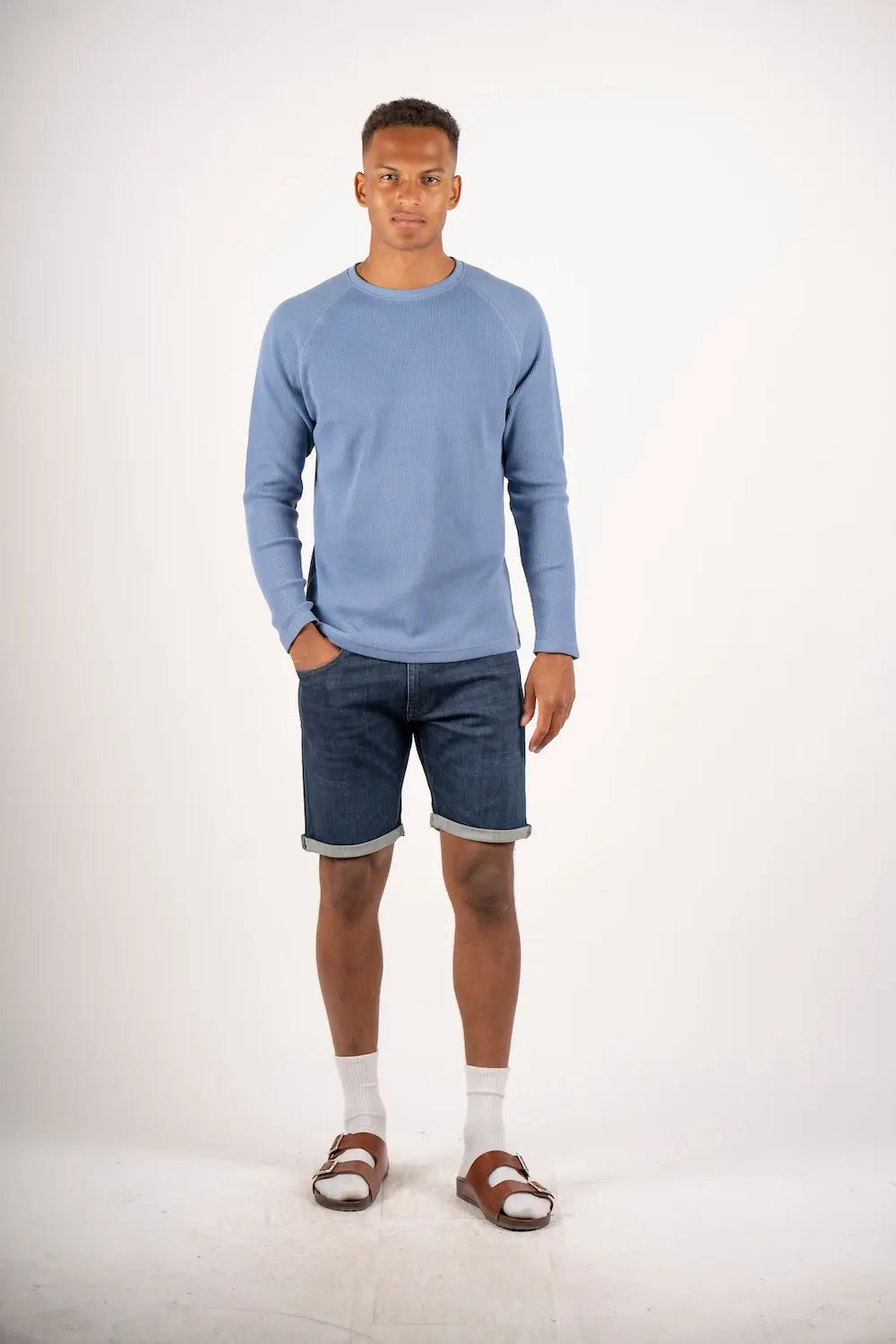 Ziggy Longsleeve - Sea Blue Marcus