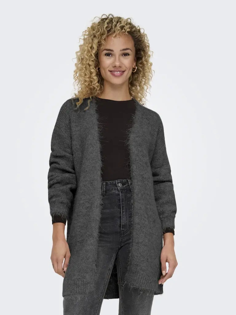 Zoey Cardigan - Dark Grey Melange JDY