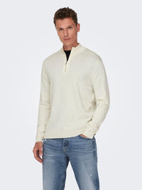 Wyler Half Zip - Star White