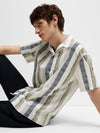 Relaxed New Linen Skjorte - Egret Stripes
