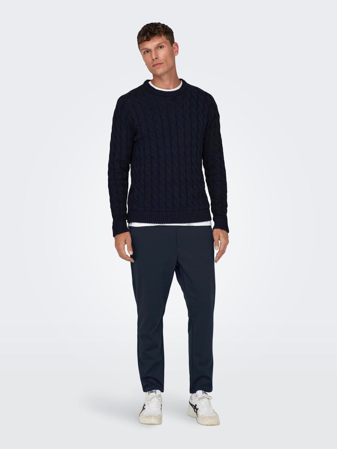 Linus Tappered Bukse 2454 - Dark Navy Only & Sons