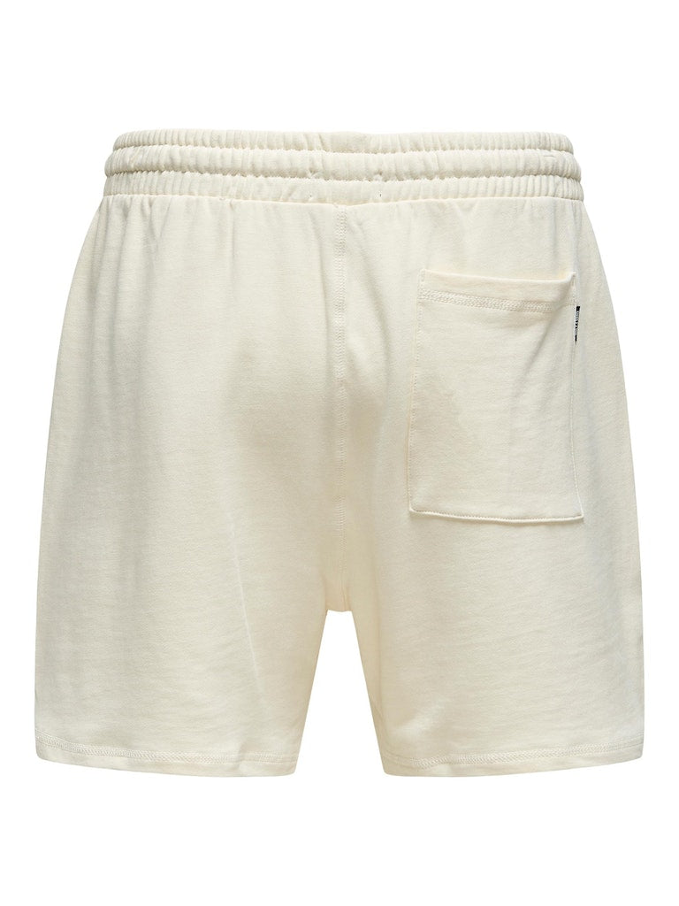 Karl Sweat Shorts - Antique White