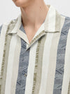 Relaxed New Linen Skjorte - Egret Stripes