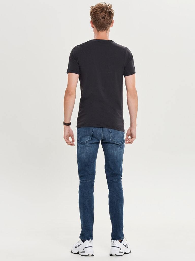 Basic Stretch T-Skjorte Rund hals - Black Only & Sons