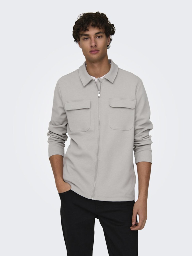 Kodyl Overshirt Full Zip - Ash