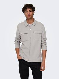 Kodyl Overshirt Full Zip - Ash