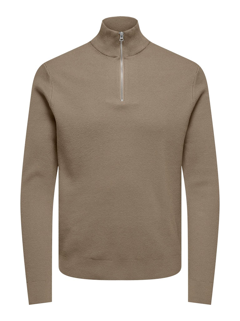 Phil Genser Half Zip - Desert Taupe