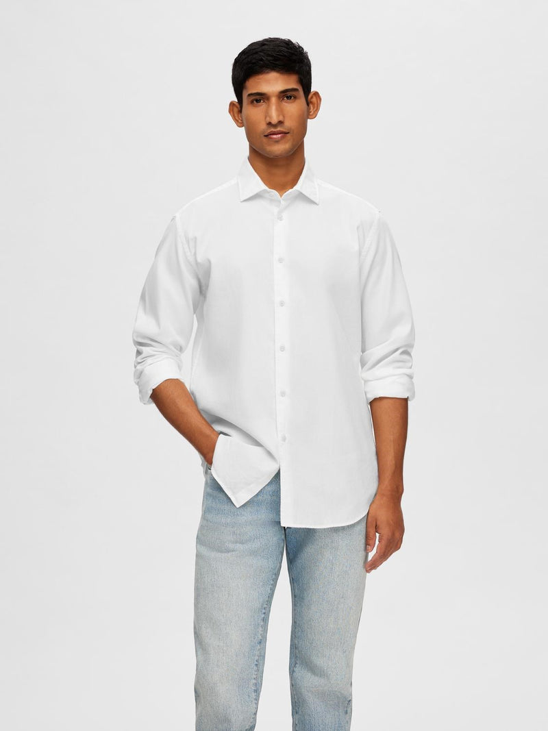 Bond Regular Skjorte - Bright White Selected Homme