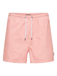 Ted Badeshorts Seersucker - Porcelain Rose