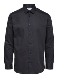 Ethan Slim Fit Skjorte - Black