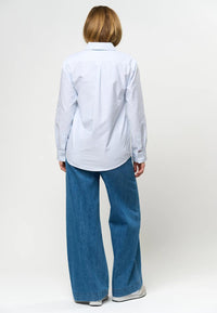 Gina Oxford Skjorte - Light Blue Stripes