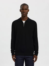 Cran Zip Polo - Black