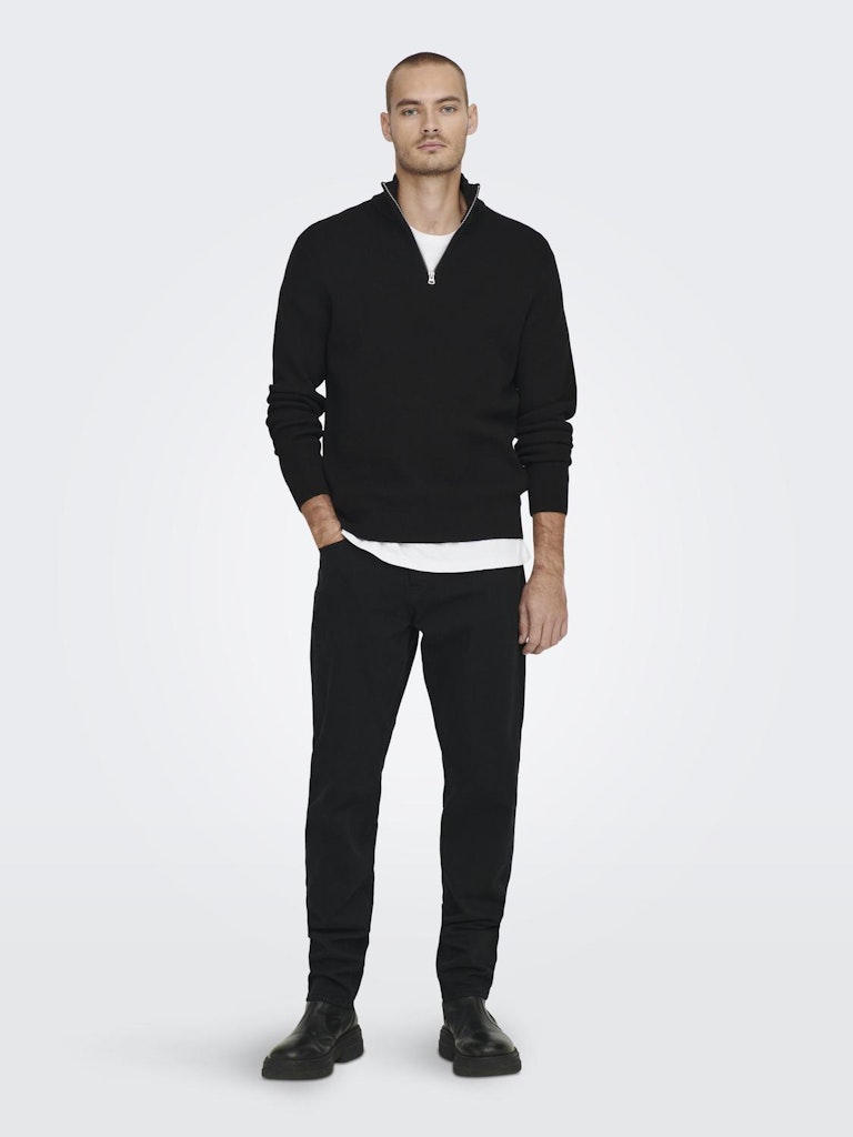 Phil Genser Half Zip - Black