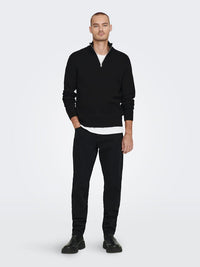 Phil Genser Half Zip - Black
