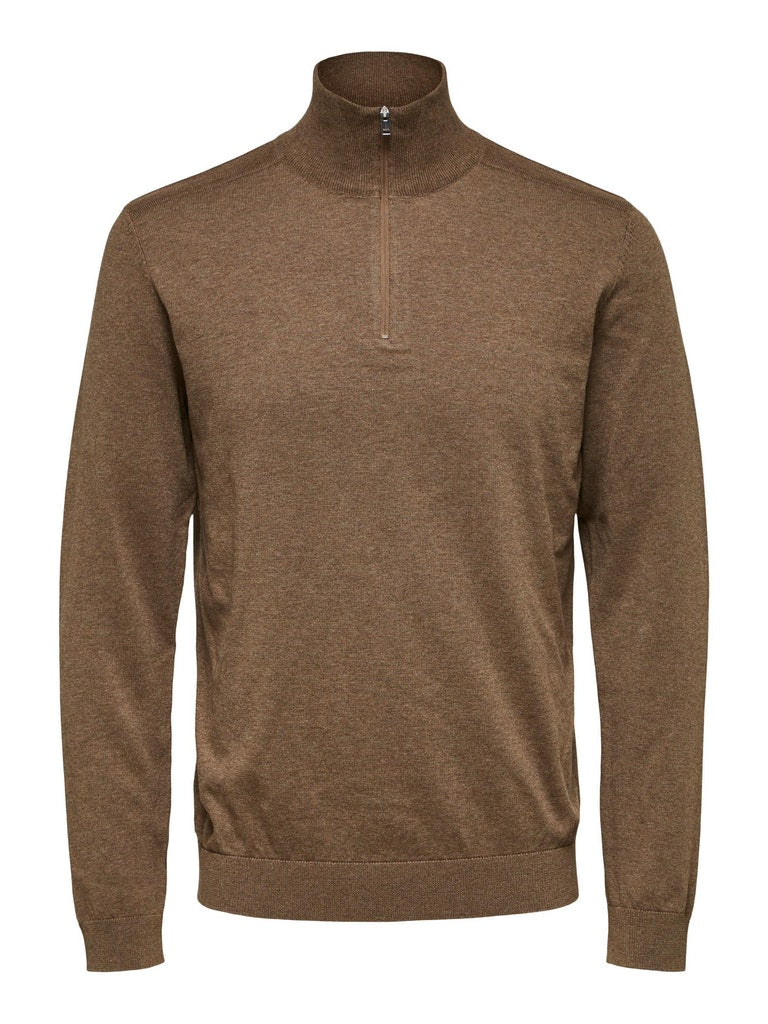 Berg Genser Half Zip - Teak