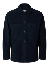 Bent Moleskin Overshirt - Sky Captain Selected Homme