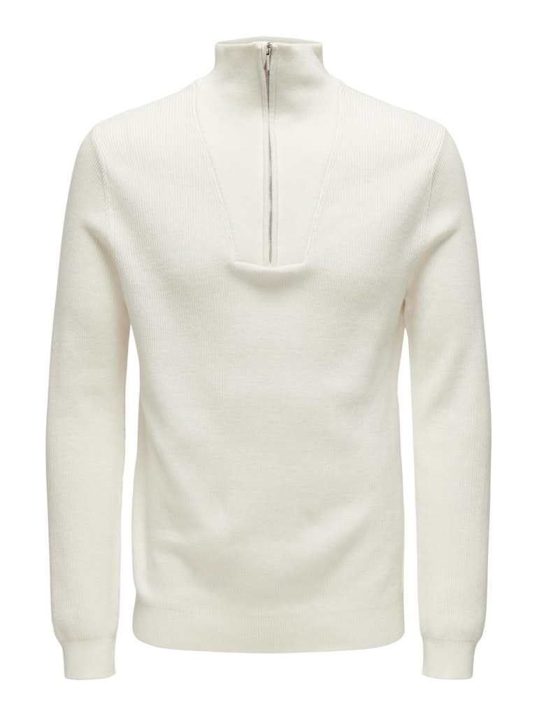 Phill Half Zip Genser - Vanilla Ice Only & Sons