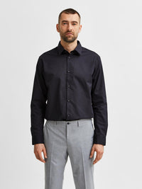 Ethan Slim Fit Skjorte - Black