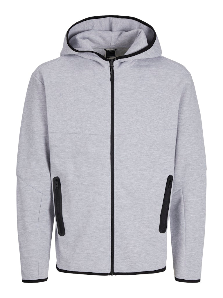 Fusion Hettegenser m/zip - Light Grey Melange