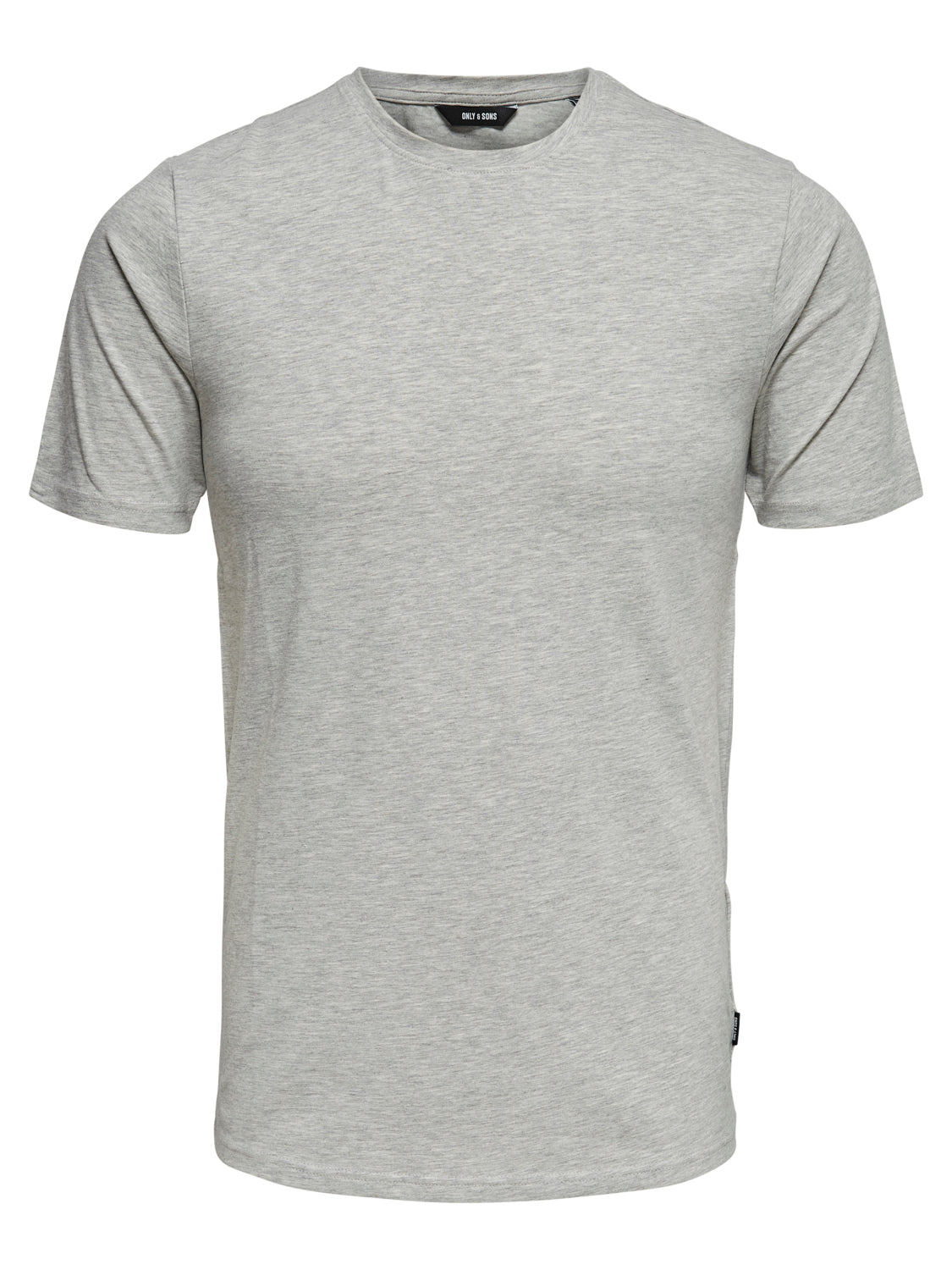 Basic Stretch T-Skjorte Rund hals - Light Grey Melange Only & Sons