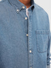 Rick Regular Denim New Skjorte - Medium Blue Denim