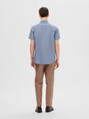 New Regular Linskjorte SS - Medium Blue Denim