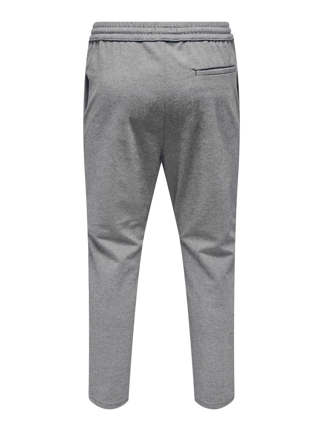 Linus Tappered Bukse 2454 - Medium Grey Melange Only & Sons