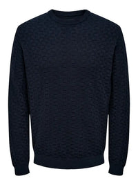 Kalle Genser m/ struktur - Dark Navy Only & Sons