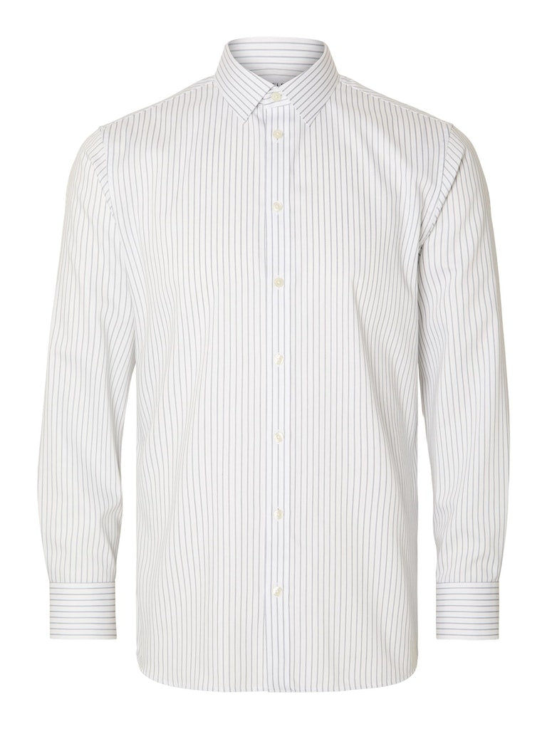 Soho Slim Fit Skjorte - Bright White Stripes